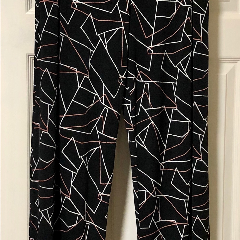 Clara Sun Woo Patterned Knit Palazzo Pants